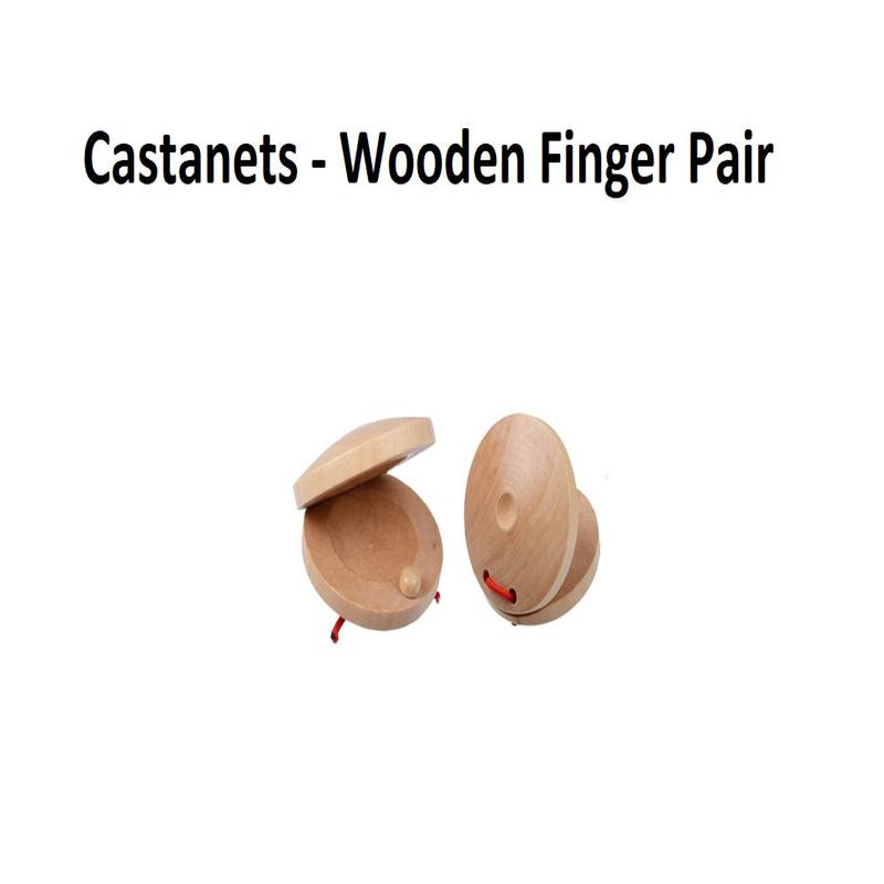 Castanets - Wooden - Finger Pair