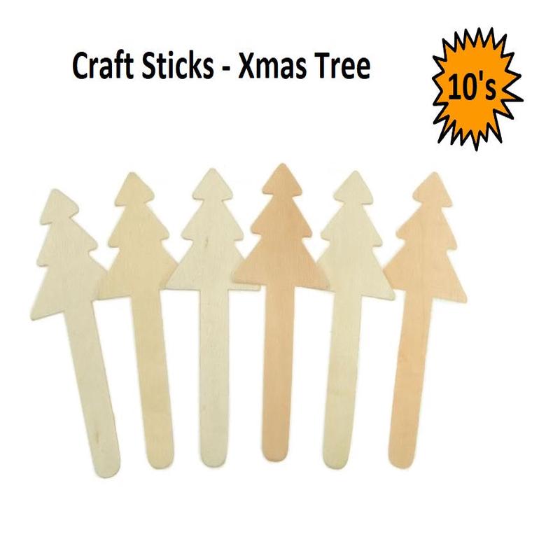 Wooden Christmas Tree Sticks - 12cm (10pcs)