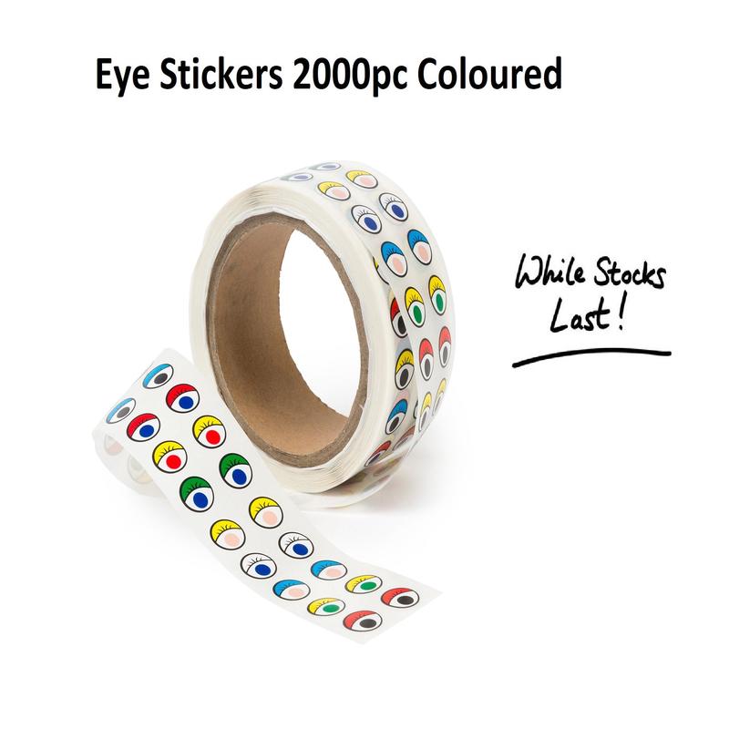 Eye Stickers 2000 Pieces Coloured