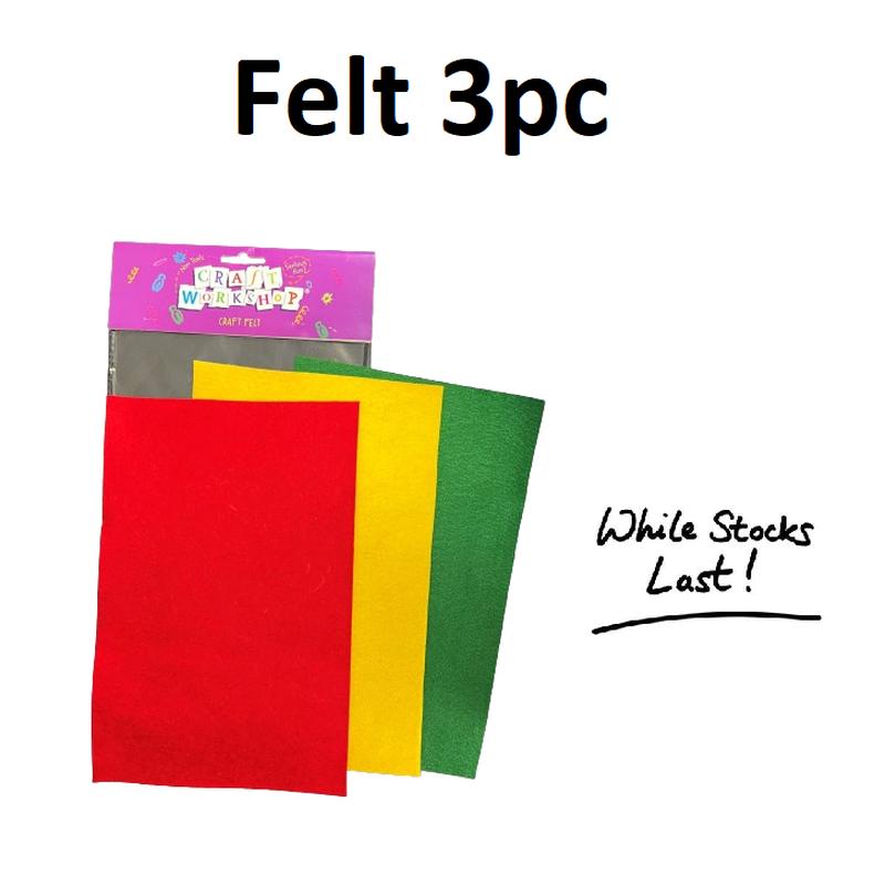 Felt Sheets - Pack of 3