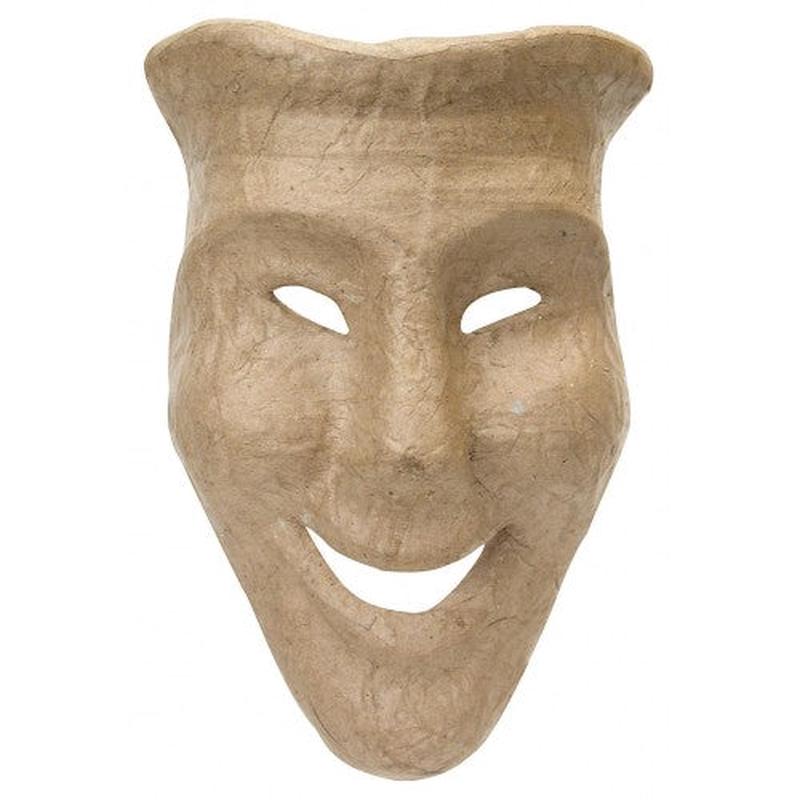 Masks - Comedy Face Papier Mache (single)