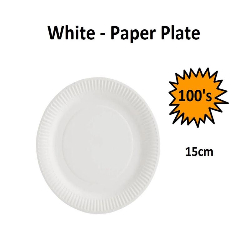 Paper Plate White 15cm 50s
