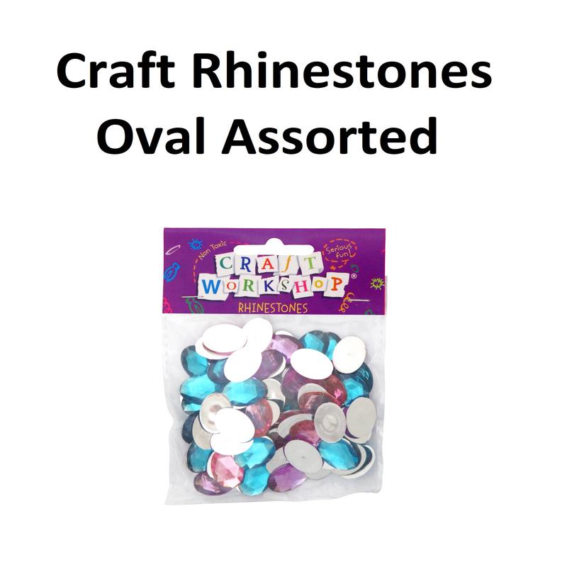 Craft Rhinestones - Assorted Oval 70pcs
