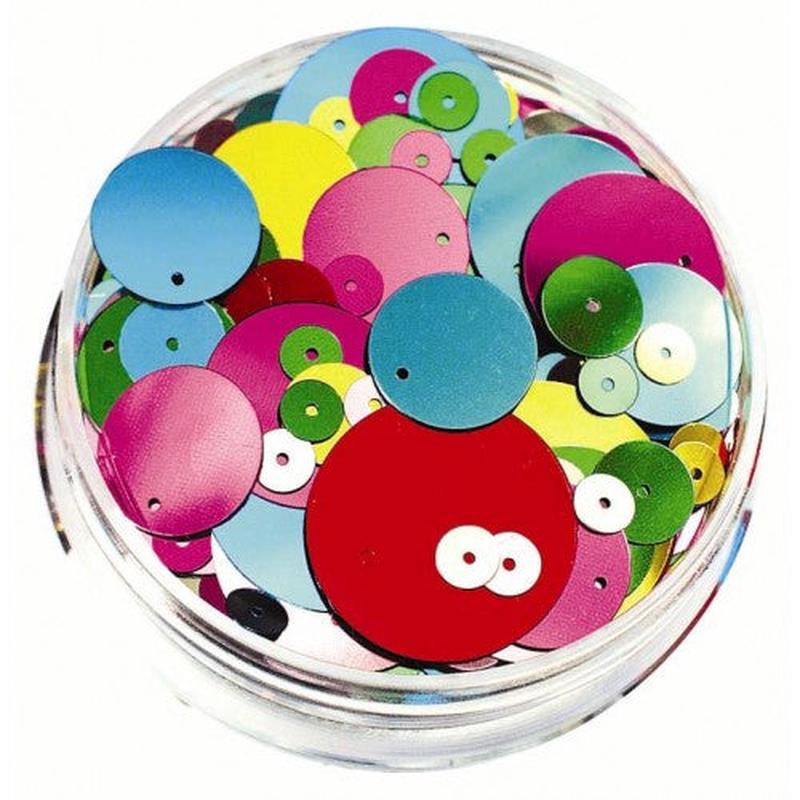 Sequins - Assorted - Bulk 100gsm Jar