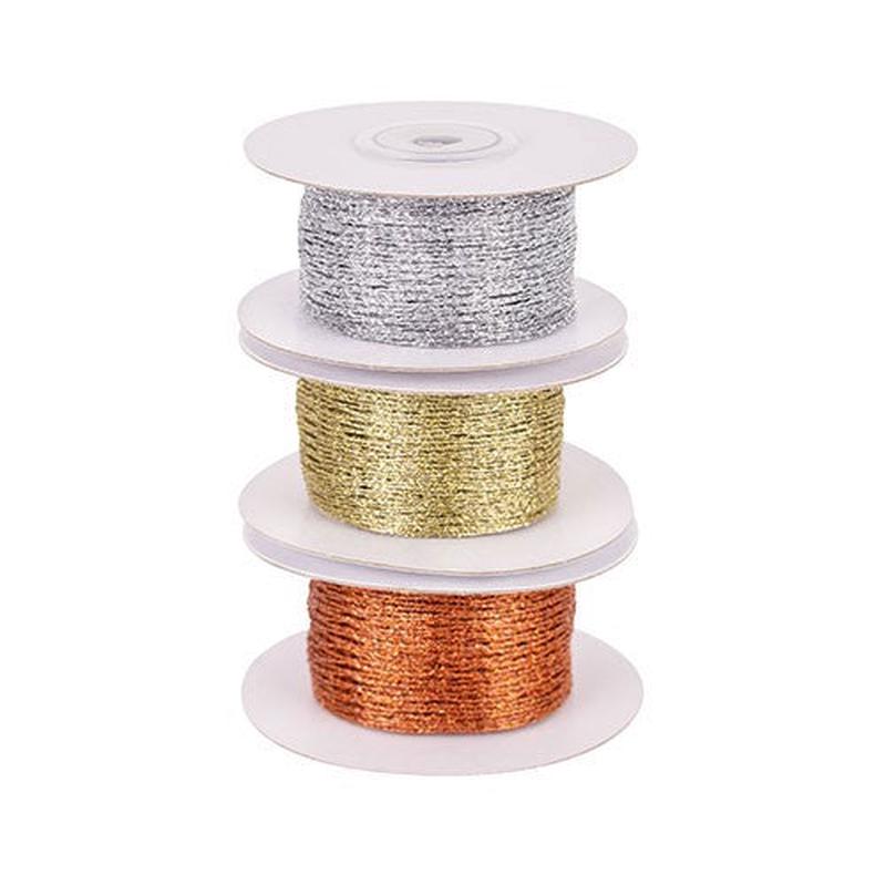 Stretchable Mesh Ribbon 3 Pack Metallic Colours