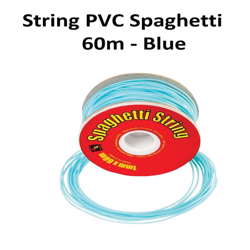Blue 60m - Spaghetti String PVC Roll