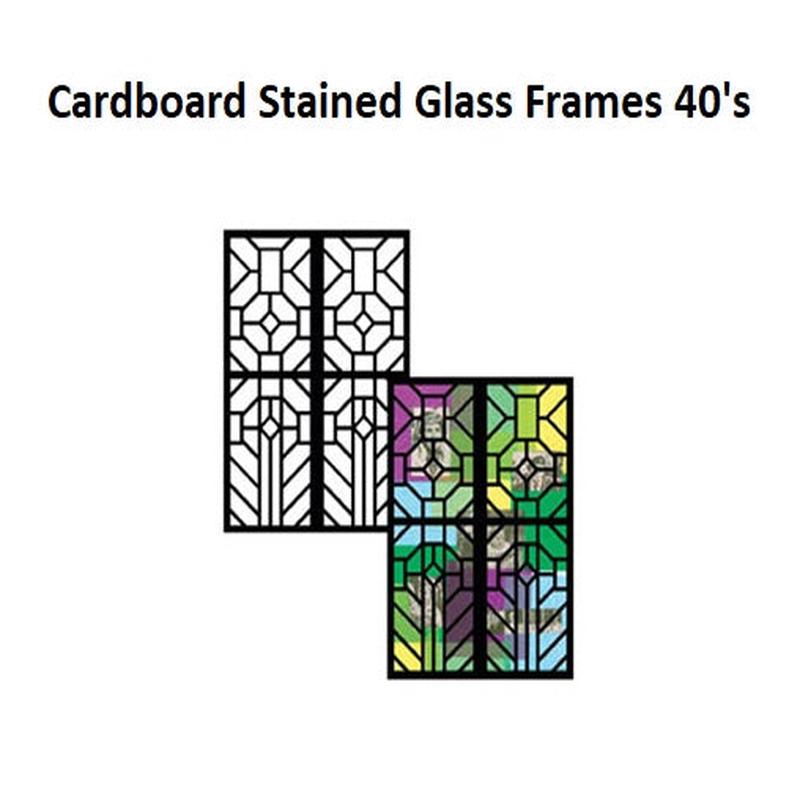 Cardboard - Stained Glass Frames - 40's