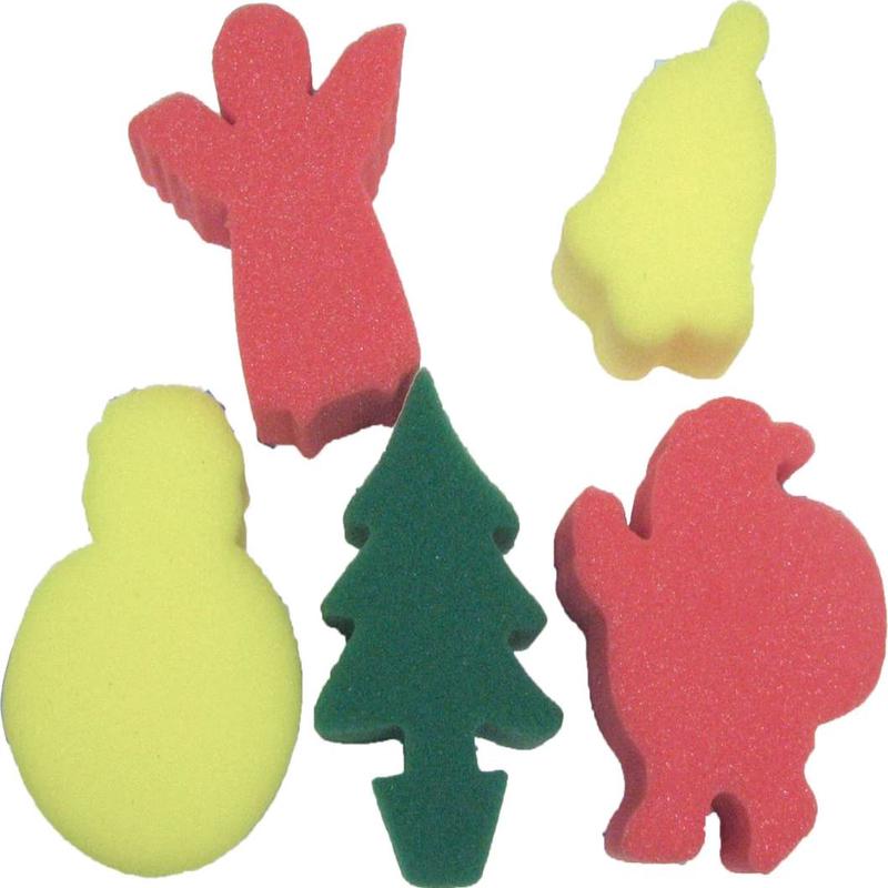 Sponge Shapes - Christmas 5's