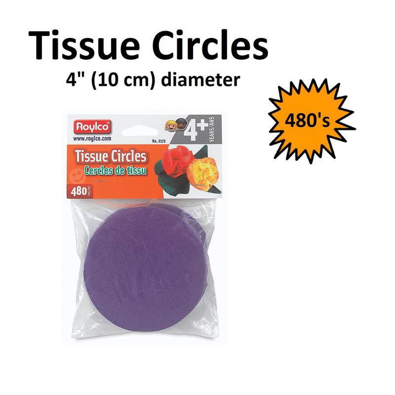Tissue Circles - 10cm - 480's