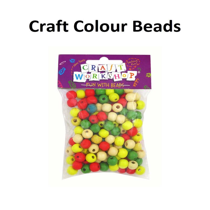 Craft Beads - Wooden Coloured Oval
