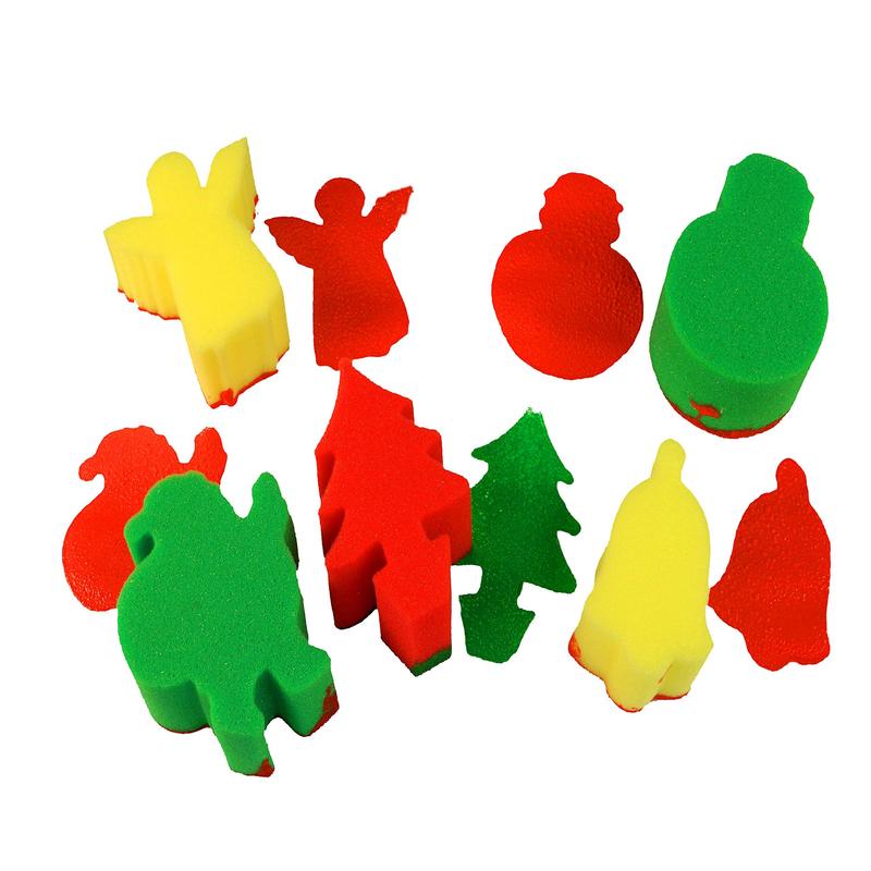 Sponge Shapes - Christmas 9's