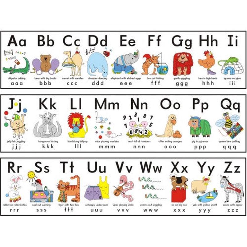 Silly Alphabet Frieze Activity Game