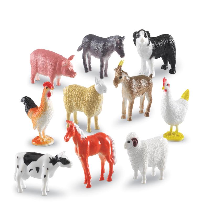 Farm Animal Counters Set of 60