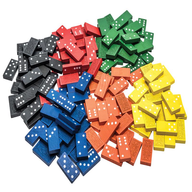 Wooden Dominoes Jar 168