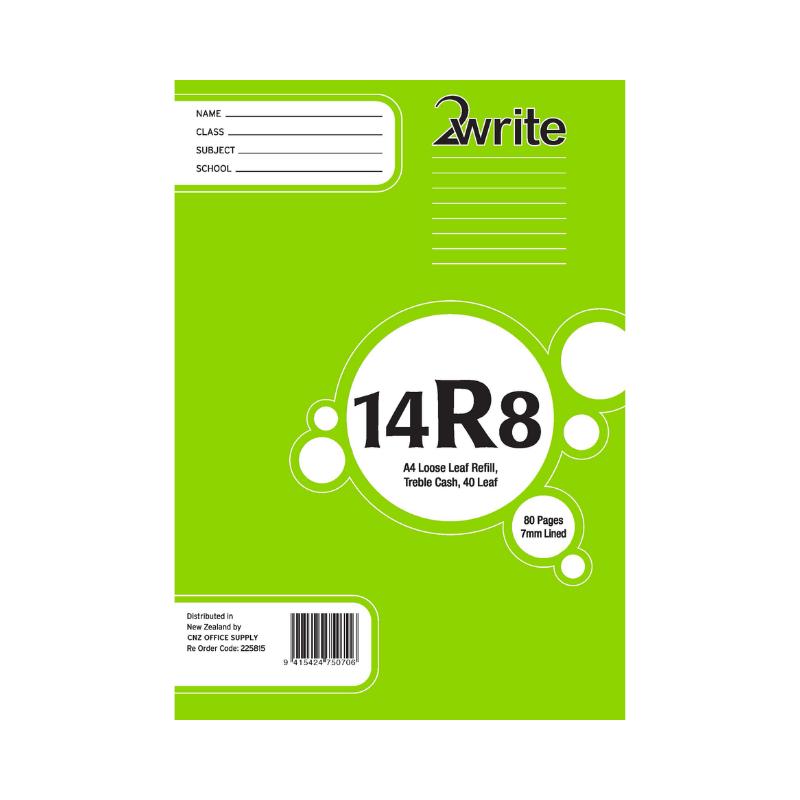 14R8 - Treble Cash Refill Pad - 7mm Lined