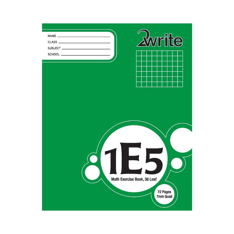 1E5 - Exercise Book - 7mm Quad