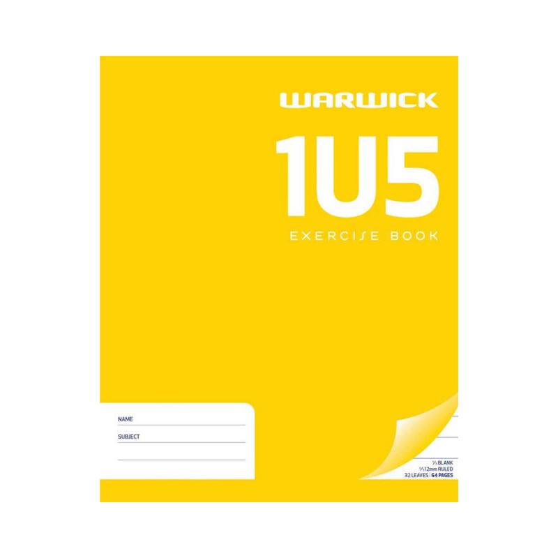 1U5 - Story Book - 12mm Ruled with Picture Space (Warwick)