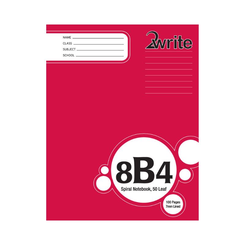 8B4 - Spiral Exercise Book - 7mm Lined