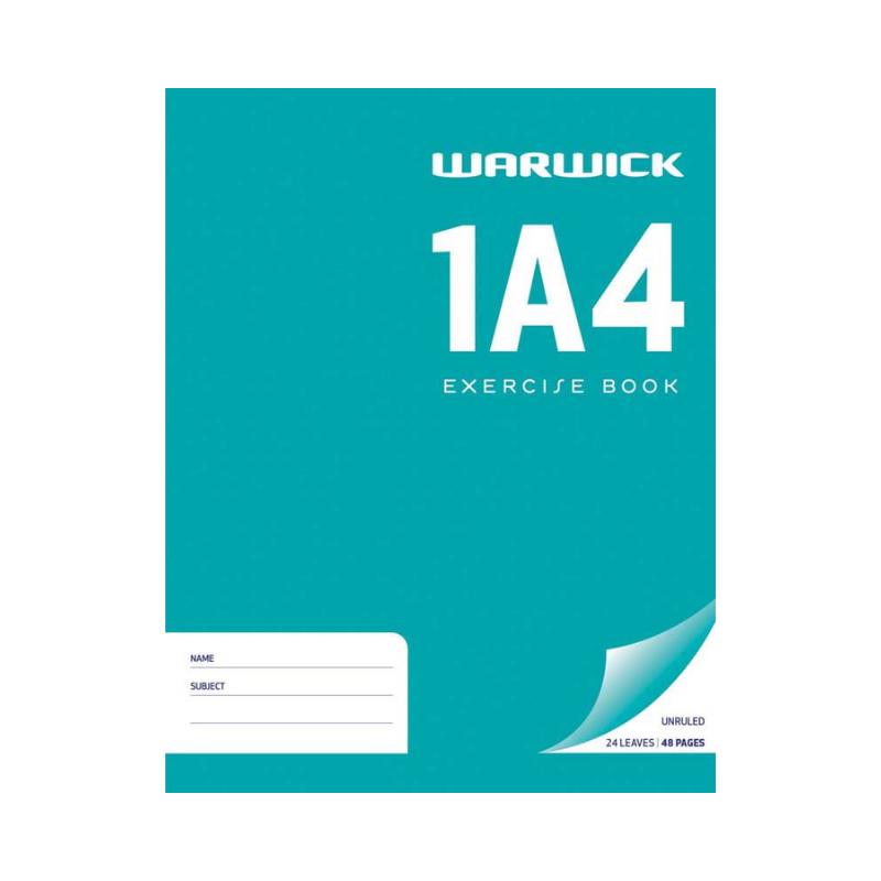 1A4 - Plain Exercise Book (Warwick)