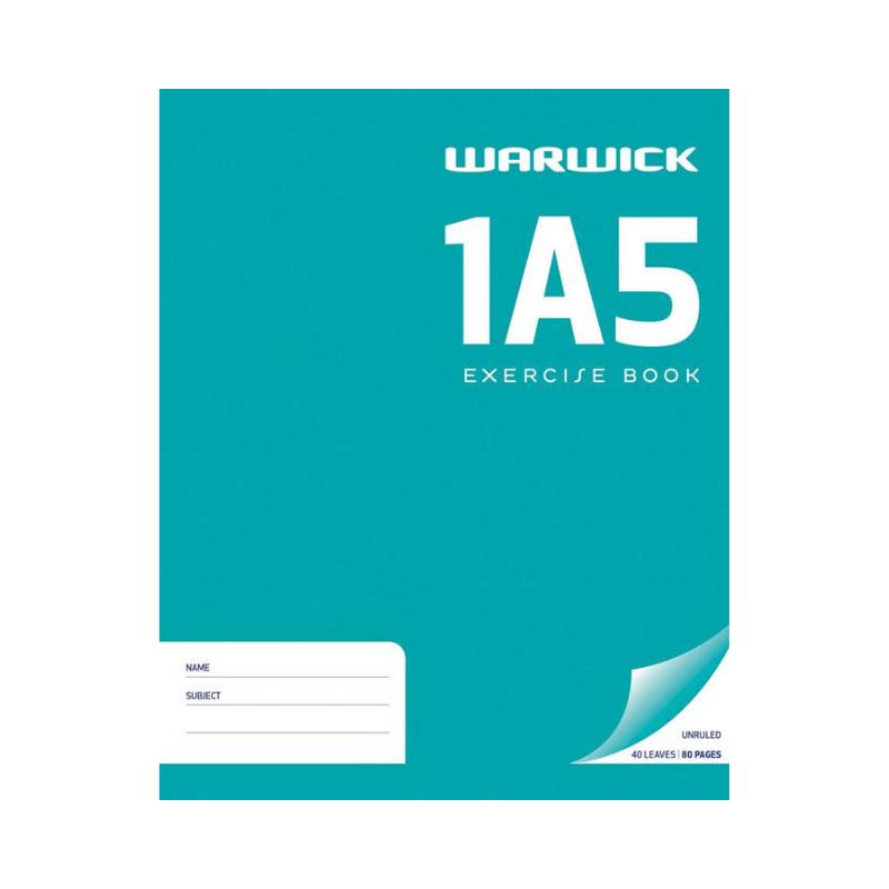 1A5 - Plain Exercise Book (Warwick)