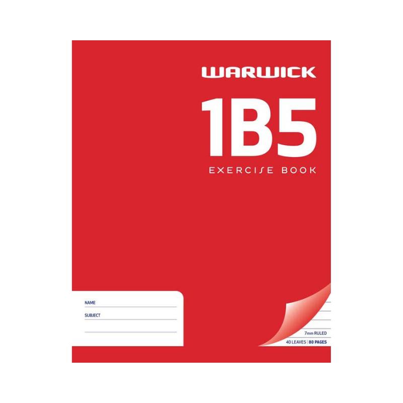 1B5 - Exercise Book - 7mm Lined (Warwick)