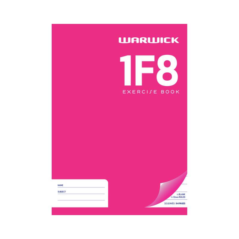 1F8 - Exercise Book - 12mm Lined with Picture Space (Warwick)