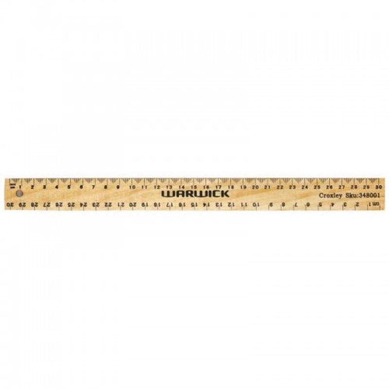 Wooden Ruler 30cm (Warwick)