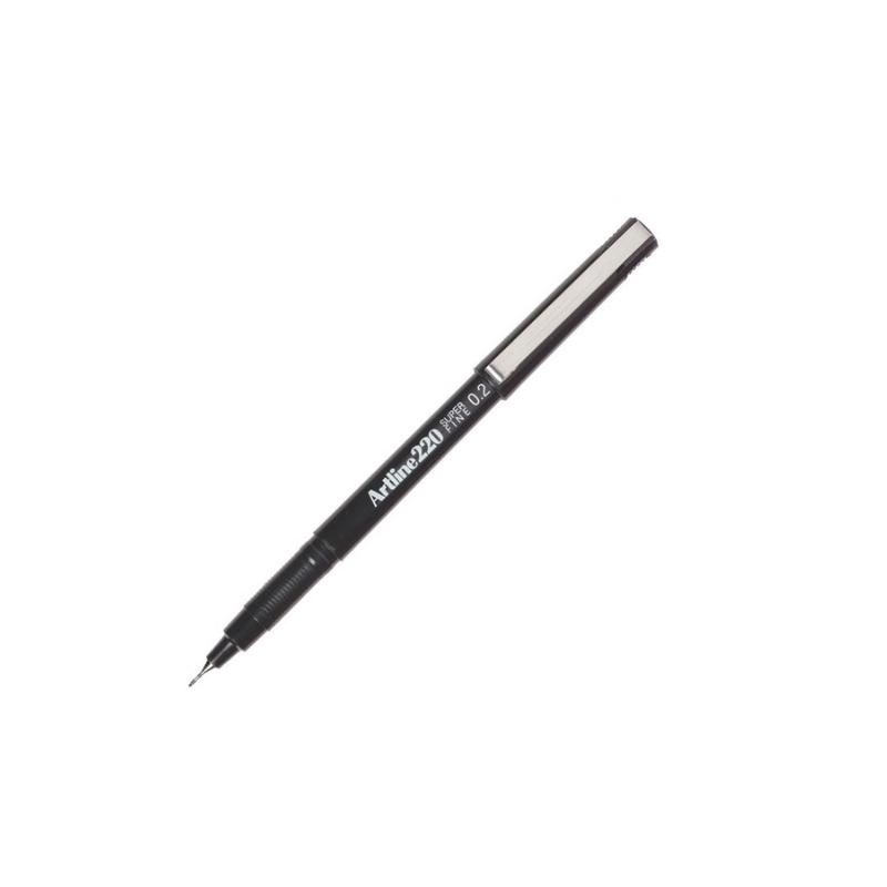 Black - Artline 220 Fineliner Pen 0.2mm