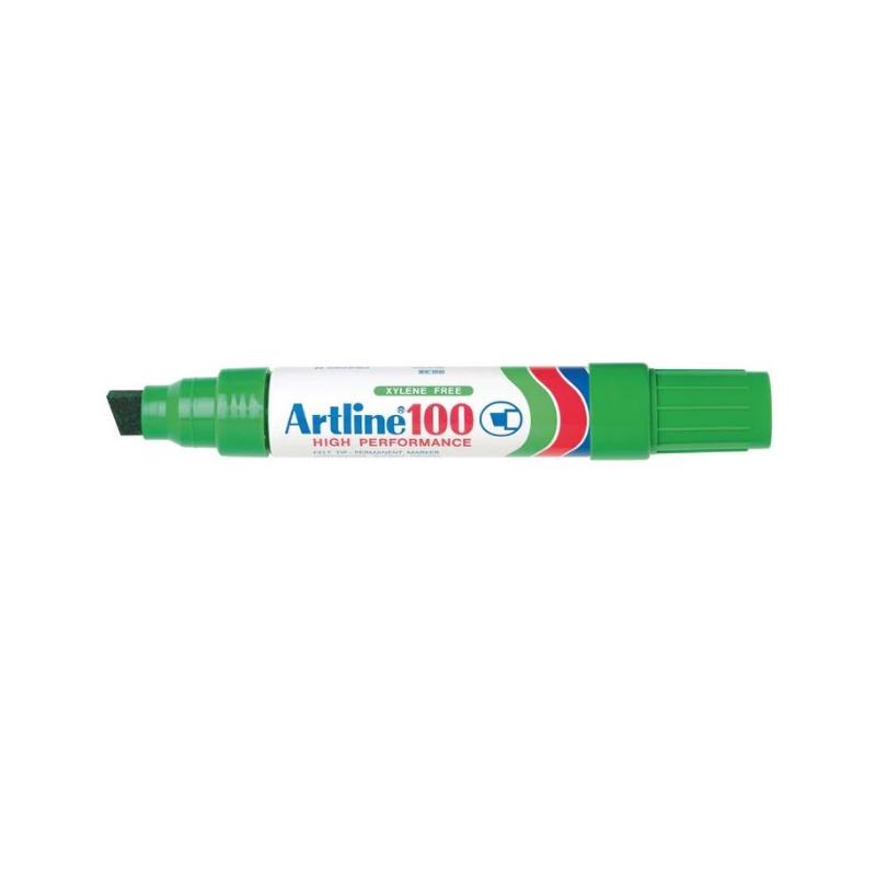 Green - Artline 100 - Chisel Tip - Jumbo Markers