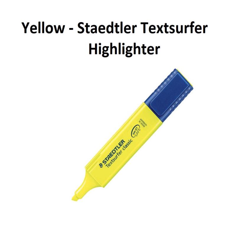 Yellow - Staedtler Textsurfer Highlighter