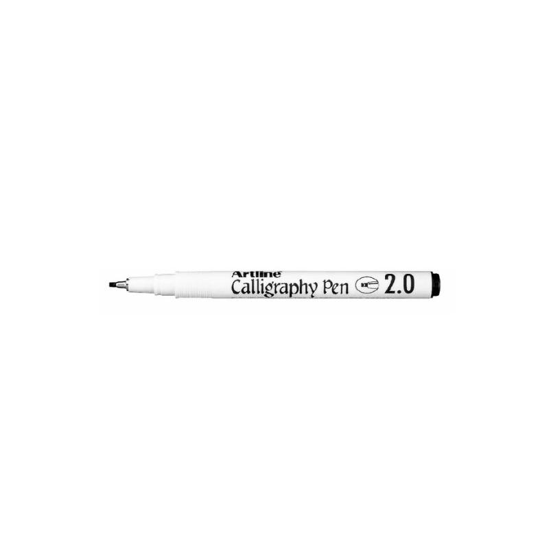 Black - Artline 242 Calligraphy Pen 2mm