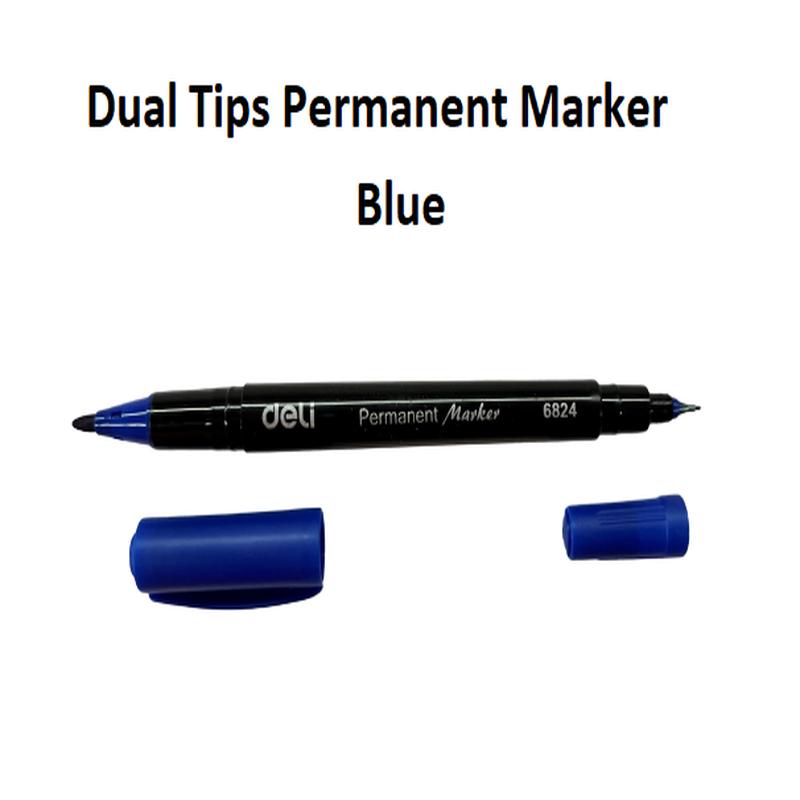Blue - Double Ended Permanent Marker Deli