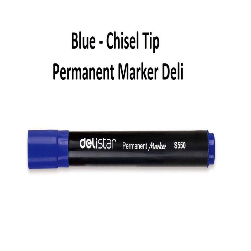 Blue - Chisel Tip Permanent Marker Deli