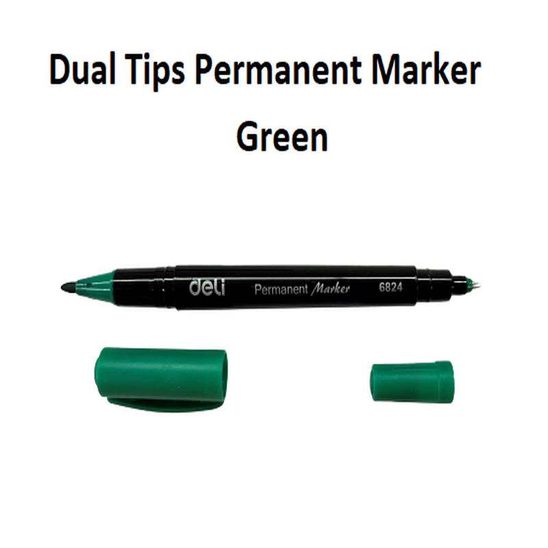 Green - Double Ended Permanent Marker Deli
