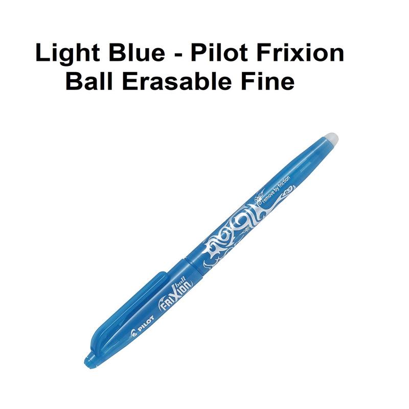 Light Blue - Frixion Erasable Ball Pen