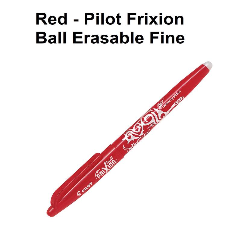 Red - Frixion Erasable Ball Pen