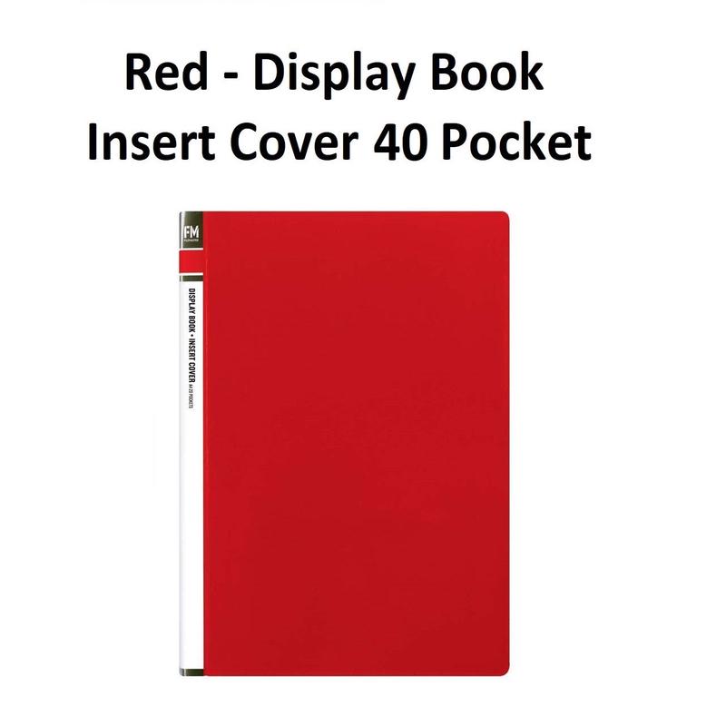 Red - A4 Clearfile 40 Page with Insert Front Cover