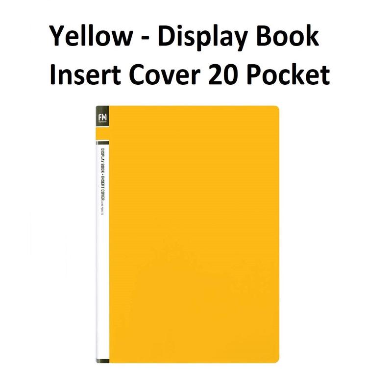Yellow - A4 Clearfile 20 Page with Insert Front Cover