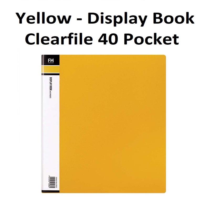 Yellow - A4 Clearfile 40 Page