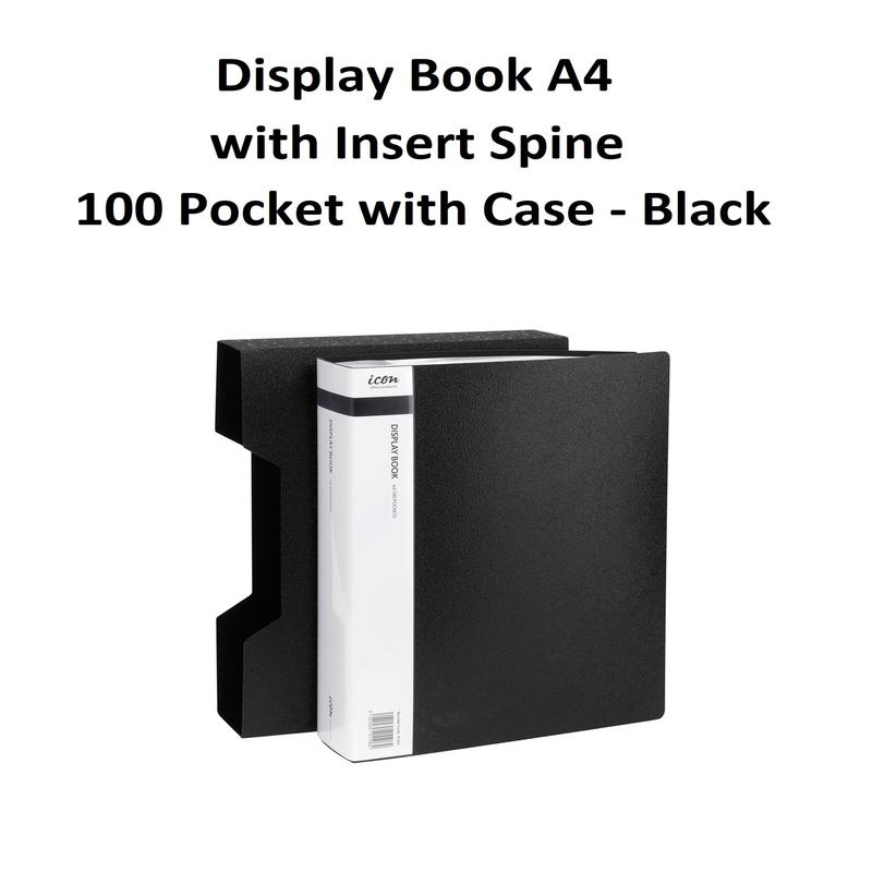 Black - A4 Clearfile 100 Page - With Case