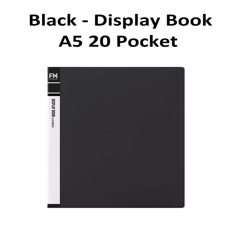 Black - A5 Clearfile 20 Page