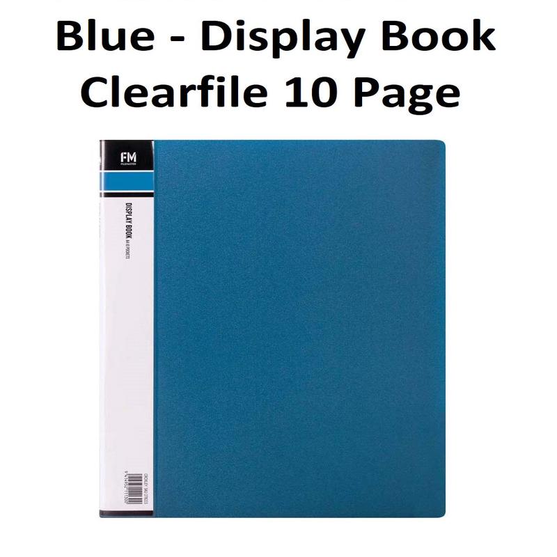 Blue - A4 Clearfile 10 Page