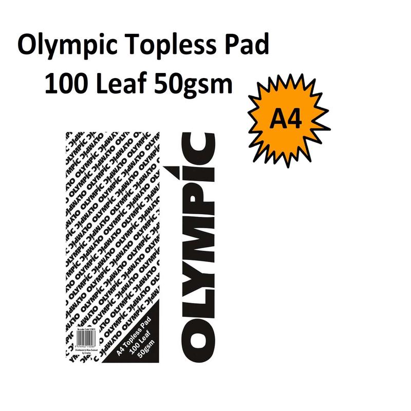 A4 Olympic Topless Pad - 100 Leaf