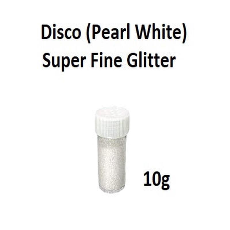 Disco (Pearl White) 10g - Midas Superior Fine Glitters