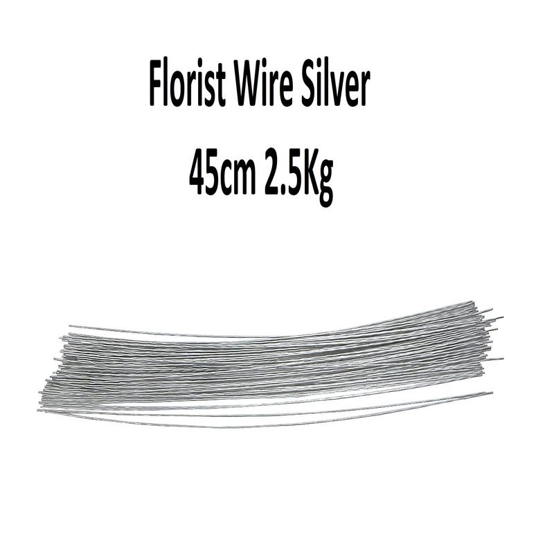 Florist Wire Silver 45cm 2.5Kg Pack