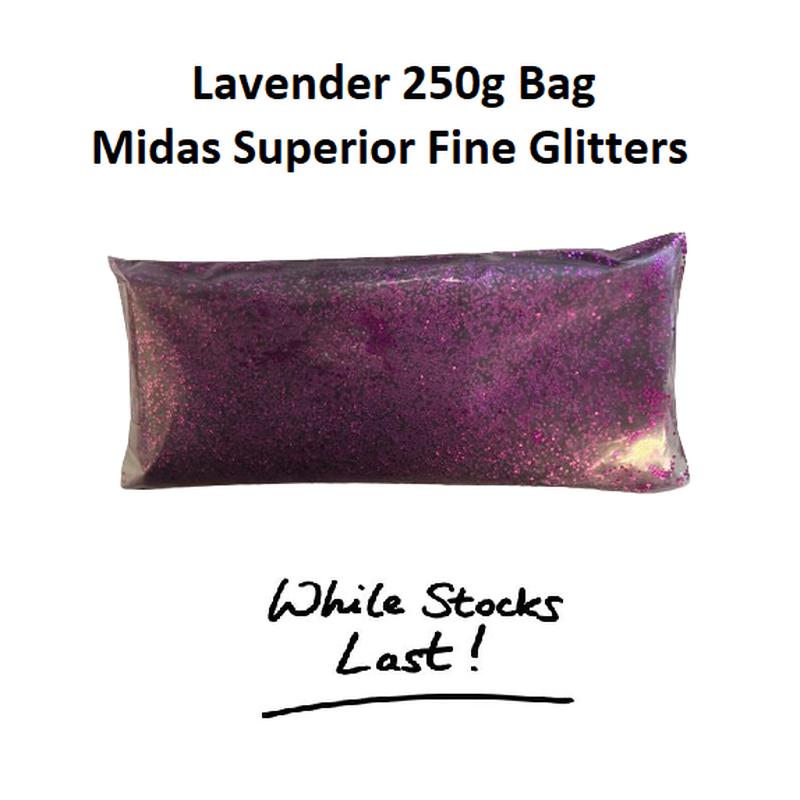 Lavender 250g bag - Midas Superior Fine Glitters
