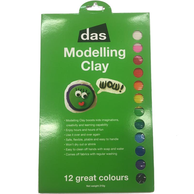 Set of 12 Colours 210g - Modelling Clay