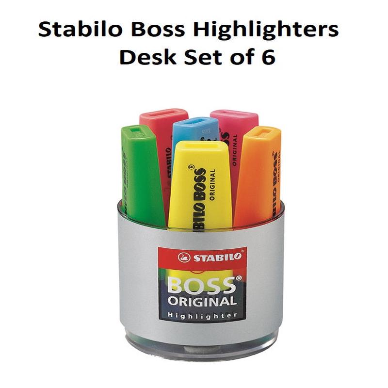 Stabilo Boss Highlighters - Desk Set of 6