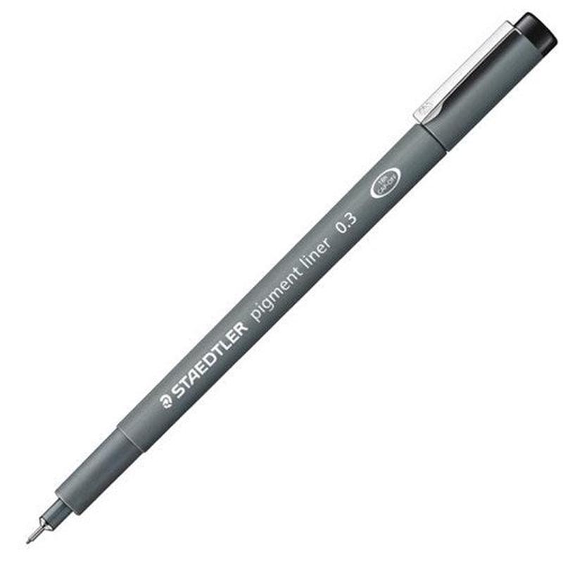Black 0.3mm - Staedtler Pigment Liner Pen