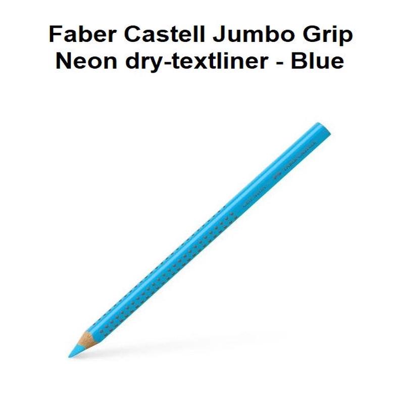 Faber Castell Jumbo Grip Neon dry-textliner - Blue